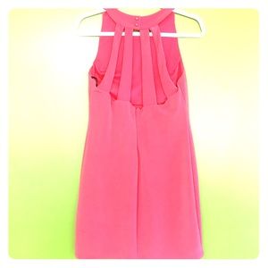 Strappy back bodycon dress - coral